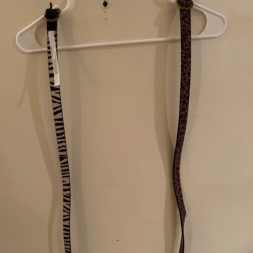 Animal print belts